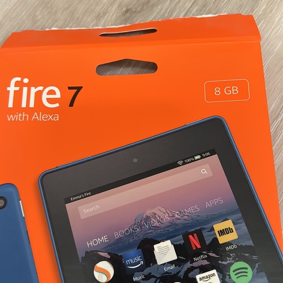 Amazon Fire 7 with Alexa Marine Blue Tablet - Picture 2 of 7